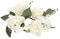 MUCKLILY Weiße Verzierungen Kerzengirlande Blumenkranz en für die Zeremonie Weihnachtsgirlande Kerzenständer Simulation stieg dekorative gefälschte Rosengirlande Anlage Strauß 3D