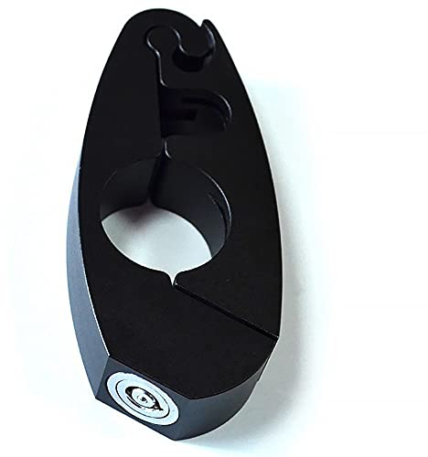 JONKYFR Motorrad-Lenkerschloss, Motorradschloss Motorrad-Aluminiumlegierung Bremshebel-Lenkerschloss Tragbares Diebstahlsicherungsschloss Motorradzubehör(Color:Black)