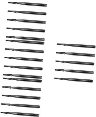 SOLUSTRE 20 Stk Glasreparaturbohrer Reparaturset für Risse in der Windschutzscheibe Reparaturset für Fenstersplitter windshield autovoice Windschutzscheibenreparatur Glasbohrer Silver