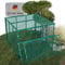 Heimfleiss® Komposter Garten Metall 100x100x75 cm + Deckel & Boden | 750L Metallkomposter verzinkt & pulverbeschichtet | Komposter Metall für Rasenschnitt & Biomüll | Gartenkomposter mit Stecksystem