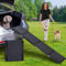 Uross Hundetreppe für Auto 160CM - Zusammenklappbare Hundetreppe für Auto und SUV, Aluminium-Hundetreppe für große Hunde, ausziehbare Hundetreppe für LKW, Hochbett