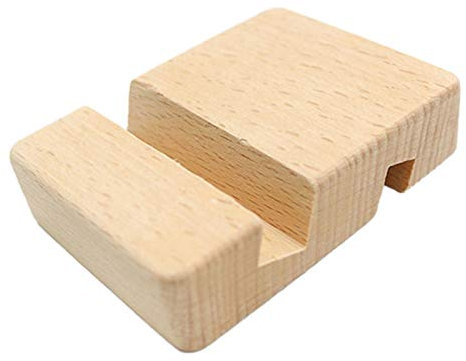 Supporto per telefono cellulare - Supporto per telefono cellulare in legno, supporto per telefono da tavolo a doppio slot | Supporto mobile portatile per tablete telefoni, mensola per telefono funzio