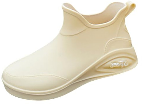 VaiKanhai Stivali di gomma da uomo, stivali da pioggia, stivali da pesca, stivali da giardino, in gomma, antiscivolo, per giardinaggio, canottaggio, campeggio, vela, pesca, abbigliamento da uomo