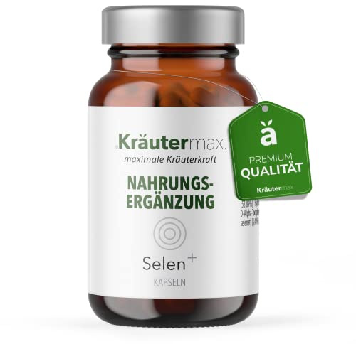 Selen Kapseln Vegan 150µg Nahrungsergänzung Pflanzlich für Haare Immunsystem und Haut 1 x 60 Stück