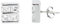 Sterling 925er Silber Ohrstecker - TRIPLE 10mm