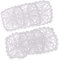 sgerste 10,2 cm quadratisch Crochet Spitze Deckchen Weiß 100% Baumwolle handgefertigt, Set 6 Stück, Hand Crochet Deckchen, tolle VintageHochzeit, Tea Party, Shabby & Boho Decor, Kreolen, Kunst,