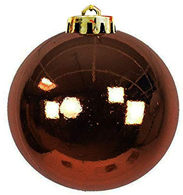Mojawo XXL Christbaumkugeln Weihnachtsbaumkugeln Dekokugel Baumschmuck Braun Ø 20cm Schmuckkugeln