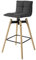 SoBuy FST45-DG Design Barhocker 360° drehbar Barstuhl Tresenhocker Drehstuhl mit Rücklehne Sitzhöhe 75 cm dunkelgrau