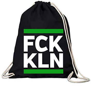 clothinx FCK KLN Fussball Fan Baumwoll-Beutel Schwarz
