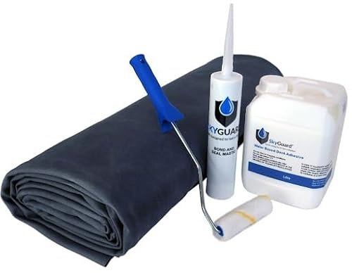 SkyGuard Shed Roof Kit - EPDM Rubber Roofing Kit for Sheds & Outbuildings - Longer Lasting Alternative to Roofing Felt for Sheds (4.2m x 3.6m)