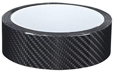 EBTOOLS Pellicola Carbonio Adesivo Fibra di Carboni Pellicola Carbonio Adatto perCar Door Guards Black Carbon Fiber Protective Film Guard Anti Scratch Sticker(3cm X 3 Meter
