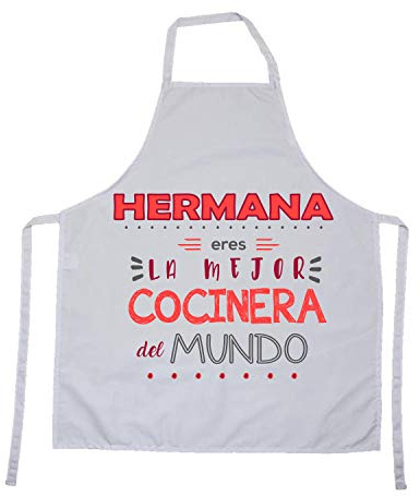 Kembilove Delantal cocina mujer – Regalos personalizados – Delantal con Mensaje Mamá eres la mejor cocinera del Mundo – Que regalar a tu madre – Regalos originales