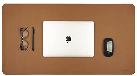 ANECDOTE Schreibtischunterlage aus veganem Leder, 80 x 43,2 cm, Schreibtischunterlage für Ihr Büro. Dieses hochwertige große Mauspad hat schicke Eleganz, professionelles Aussehen und eine