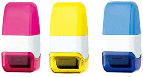 Uteruik Selbstfärbender Stempel Guard Your ID für Sicherheits-Büro, 1 Stück (zufällige Auswahl)