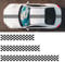 ihreesy Auto Außenaufkleber,Auto 3 Stücke Motorhaube Streifen Aufkleber Racing Stripes Vinyl Aufkleber Grafik Aufkleber Wasserdicht Sport Streifen für Auto Motorhaube Dach Kofferraum,#B