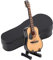 Gitarre Dekor, Simulation Miniatur-Holz Gitarre Modell, Mini Musikinstrument Desktop Haushalt Dekoration Mit Ständer für Kinder Büro Zuhause 10 cm/16 cm (10 cm)
