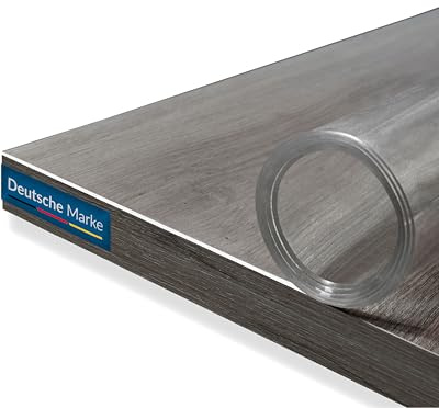 TEXMAXX Protection Table Transparent en PVC - 2 mm avec Bord Droit | Made in Germany - film transparent pour table différentes tailles - film protection table transparente - 95 cm x 180 cm