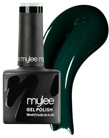 Mylee Gel Nail Polish 10ml [Evergreen] UV/LED Soak-Off Nail Art Manicure Pedicure for Professional, Salon & Home Use [Autumn/Winter 2022] - Long Lasting & Easy to Apply