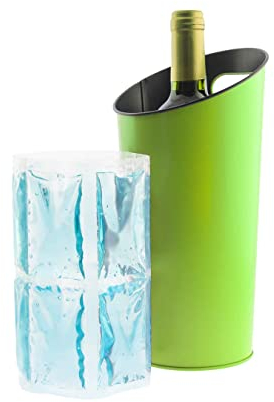 Koala Spain Metallkühler mit Griff, Grün, Wein- oder Champagnerflasche