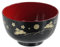 JapanBargain 2989, Japanese Plastic Soup Bowls, Bunny and Moon Pattern, 4.25-Inch Rice & Cereal Bowls, Lacquer Finish, Made in Japan, 2 Pack