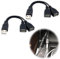 2pcs Dual USB Female to USB Male Cable - Charge & Sync Extender for Laptop, Phone, Tablet - Y Splitter Power Cord Adapter - Mobile Device Extension, Double Port Converter, Durable & Lightweight