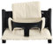 Shabany® Hochstuhl Sitzkissen 100% Bio Baumwolle | Classic Kissen Sitzbezug | Hochstuhlauflage | 2-teilig passend für Stokke Tripp Trapp Kinderhochstuhl |maschinenwaschbar | einfache Befestigung