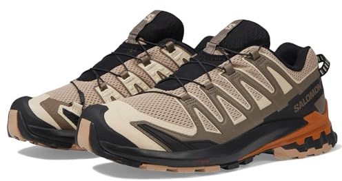 Salomon Herren Xa Pro 3D V9 Sneaker, Natur/Schwarz/Zuckermandel, 40.5 EU