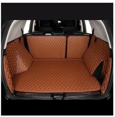Kofferraumwanne Für F&ord Für Kuga Für Puma Für Crossover 2020-2024 Custom Car Stamm Matten Cargo-Liner Auto Boot Teppich Auto Zubehör (Color : Braun)