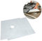 Homoyoyo Gas Hob Protector Sheets 2 Pcs Silver Non-Stick Hob Ucer Gas Stove Pad Precut Hole