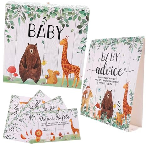 Holibanna Baby Shower Vorhersage Spiel Zubehör Party Favors Beratung Karten Set Neugeborenen Baby Geschlecht Offenbaren Box