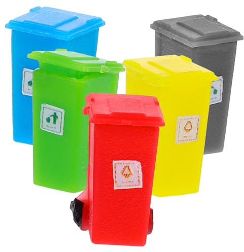 DIYEAH 25 Piezas Mini Cubo De Basura Camión De Basura para Niños Pequeños Cubos De Basura Juguetes Cubo De Basura Decorativo Cubo De Basura Camión De Juguete Casa Pequeña Cubo De Basura