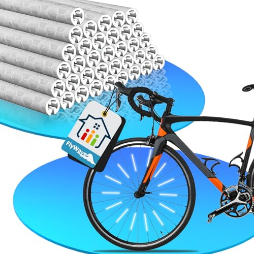 FlyWave Speichenreflektoren 36 Stück, 360°Speichenreflektoren Fahrrad, Einfach zu Montieren Speichen Reflektor, Speichen Reflektor Sticks zur Verbesserung und Sichtbarkeit bei Nachtfahrten