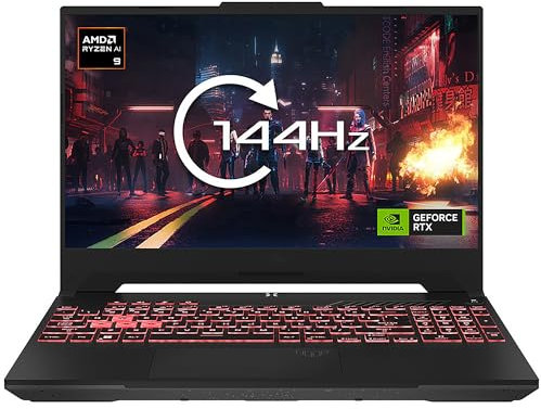 MESH Computers ASUS TUF Gaming A15 FA507UV 15.6-inch FHD 144Hz Gaming Laptop (AMD Ryzen 9 8945H, 32 GB DDR5 RAM 5600 MHz, 1 TB SSD, NVIDIA GeForce RTX 4060 8GB GDDR6, Wi-Fi 6, Windows 11 Home)