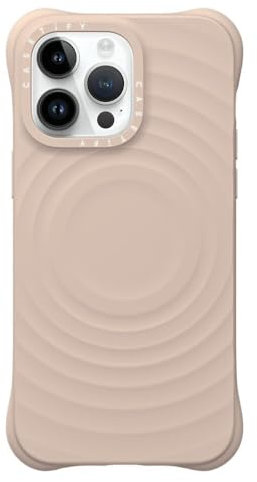 CASETiFY Ripple iPhone 14 Pro Max Hülle [Premium Soft-Touch Silikon/MagSafe-kompatibel/Schutz vor Stürzen aus 2 m Höhe] - Oat