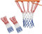 2 Stück Outdoor Wetterfest Basketball Netz,Basketballnetz Mit 12 Schlaufen Für Standard Basketballkorb ø 50cm Basketball Netze Outdoor