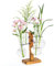 E-ROOM TREND Vermehrungsstation für Pflanzen/Propagation Station | Terrarium mit Holzständer | für Heimbüro Gartendekoration Pflanzgefäß Geschenke Pflanzen Hydroponik (PTW400) | 4 Glühbirne Glas Vasen