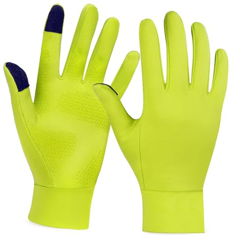 Unigear Touchscreen Handschuhe, Herren Damen Sporthandschuhe Handschuhfutter Outdoor Laufhandschuhe Warme Winddichte Winterhandschuhe Anti-Rutsch Full Finger für Laufen, Fahren, Radfahren, Wandern