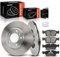 Frankberg 2x Bremsscheiben + 4x Bremsbeläge Mit bremsenschmiermittel Vorderachse Kompatibel mit 3er E46 320 325 328 1998-2006 Z4 Roadster E85 2.5 3.0 2002-2008 Replace# 34111160356