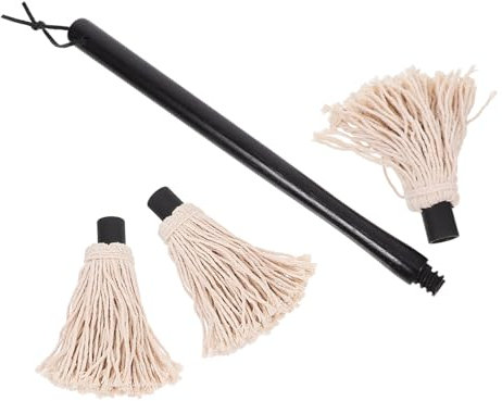 ABOOFAN Ensemble De 2 Balais À Badigeonner Pour Barbecue Manche En Bois Et Caoutchouc Pour Sauce Barbecue Pour