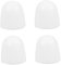 QUMIIRITY 4pcs Toilet Accessories Toilet Bolt Caps Bolt Covers Screw Caps Covers Decorative Seat Floor s for Bowl Screws s Parts White Abs