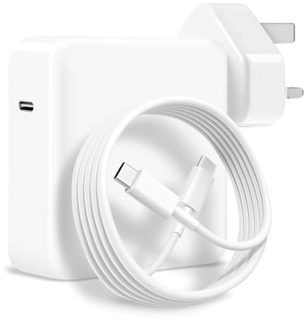 Mac Book Pro Charger 100W,USB C Laptop Charger for Mac Book Pro 13, 14, 15, 16 Inch, Mac Book Air 13 Inch, iPad Pro 10.9,11 Inch and iPad Air 10.9 inch(2020) Works with Type-C Power Supply