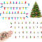 Christmas Decoration, Dolls House Christmas Tree, 4 Pcs Colorful Mini Dolls House Accessories, Miniature Accessories for Dollhouse Christmas Tree Garland Furniture Decoration(4m), for 14+ Years Old