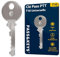 Clé Pass PTT T10 Universelle pour Boîtes aux Lettres - Compatible avec Interphones et Serrures d'Immeubles - Acier Inoxydable, Idéale pour Livreurs, Agents Immobiliers et Artisans