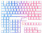 NYFTER - PBT Double-Shot Pudding Keycaps Tastenset für mechanische Tastaturen - deutsches ISO-Layout, kompatibel mit 60%/75% Tastaturen (White, Full Layout)