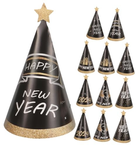 Generisch Neujahrs Partyhüte 2024 Hüte Für Silvesterfeiern Lustige Dekorationen Für Neujahrspartys Happy New Year Party Zubehör