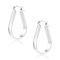 ALEXCRAFT Tropfen Breite Creolen Silber 925 Ohrringe Groß Chunky Large Silver Hoop Earrings Women für Damen Frauen Freundin Mama Mädchen 22 * 33MM