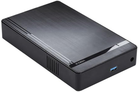 Nihcora HDD-Gehäuse 3,5 Externes HDD-Gehäuse für 2,5 3,5 SSD-Disk EU-Stecker