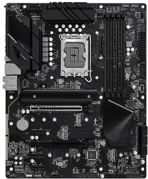 Placa Madre Placa Base Fit For ASRock Z690 PG Riptide Compatible con procesadores i9-14900K, i7-12700K y i5-12400F, LGA1700, 4 DIMM DDR4, USB 3.2 Gen2, M., PCIe 5.0, ATX