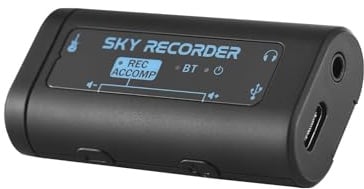 CHICIRIS Soundkarte, Mini-Audio-Schnittstelle, Clip-On-Design mit BT 5.4-Begleitung, 48 KHz, 24-Bit-HD-Audio für Smartphone-Tablets, Live-Streaming-Aufnahme