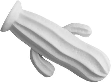Adorno de Cactus de Cerámica Blanco Pequeño, Escultura Creativa de Tres Piezas para Decoración del Hogar y Oficina, Figura Artística Moderna y Minimalista
